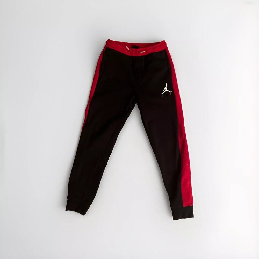 Air Jordan Nike Black Jumpman Logo Youth Sz L Joggers Sweatpants